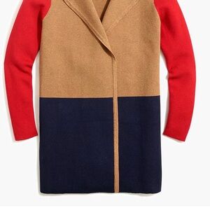 J Crew Colorblock Sweater Jacket
